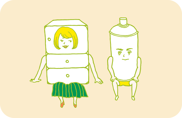 お腹の調子が良くなったヘンデルと、すっかり改心したグレテルのイラスト