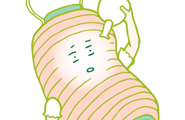 一瞬、酔いも吹っ飛び、呆然とする赤ちょうちんちゃんのイラスト