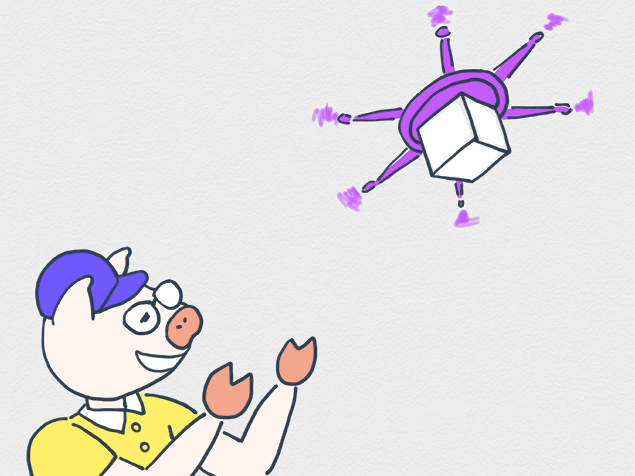 ドローンのイラスト