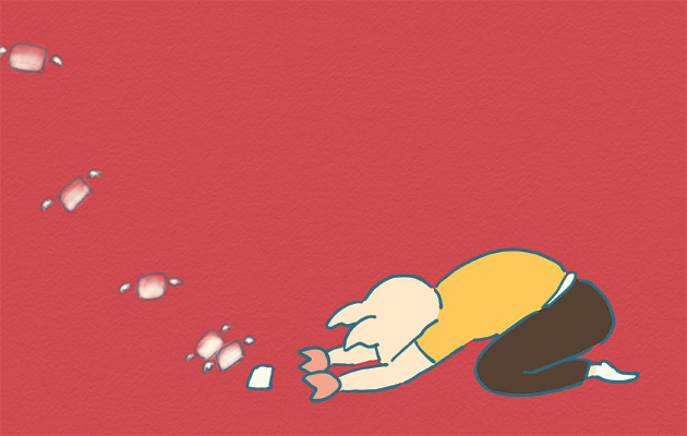 自主返納するトン十郎のイラスト
