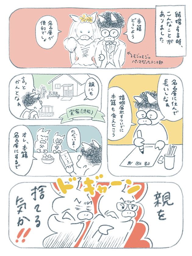 漫画「本籍を移すなんて親を捨てる気か!」の巻