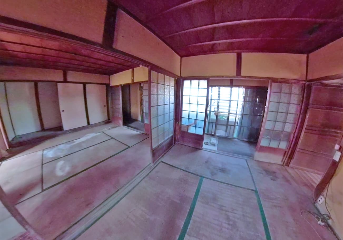 愛知県７ＬＤＫ　清掃後の1階リビングの様子