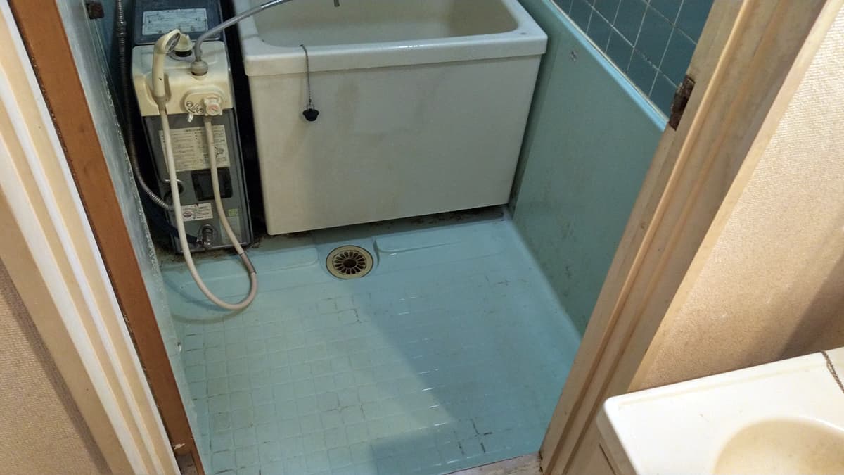 清掃後のお風呂の様子