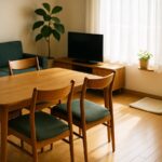 片付け前のリビングのイメージ画像